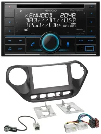 Kenwood CD 2DIN DAB USB MP3 Bluetooth Autoradio für Hyundai i10 (ab 2013)