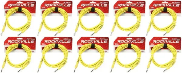 Коммутационный кабель Rockville RCTR110Y Yellow 3.05 м (10 штук)