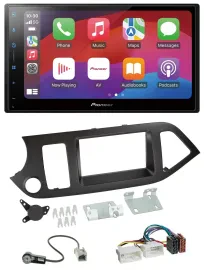 Pioneer DAB USB MP3 Bluetooth 2DIN Autoradio für Kia Picanto ab 11 ohne Start-St