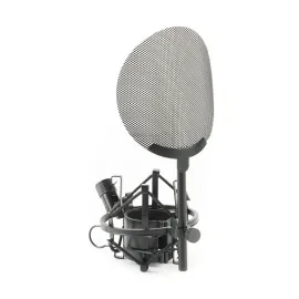 Audio EA 26 Pop, Mikrofonspinne, Metall-Pop-Schutz, Trittschall Schutz, 4,5cm