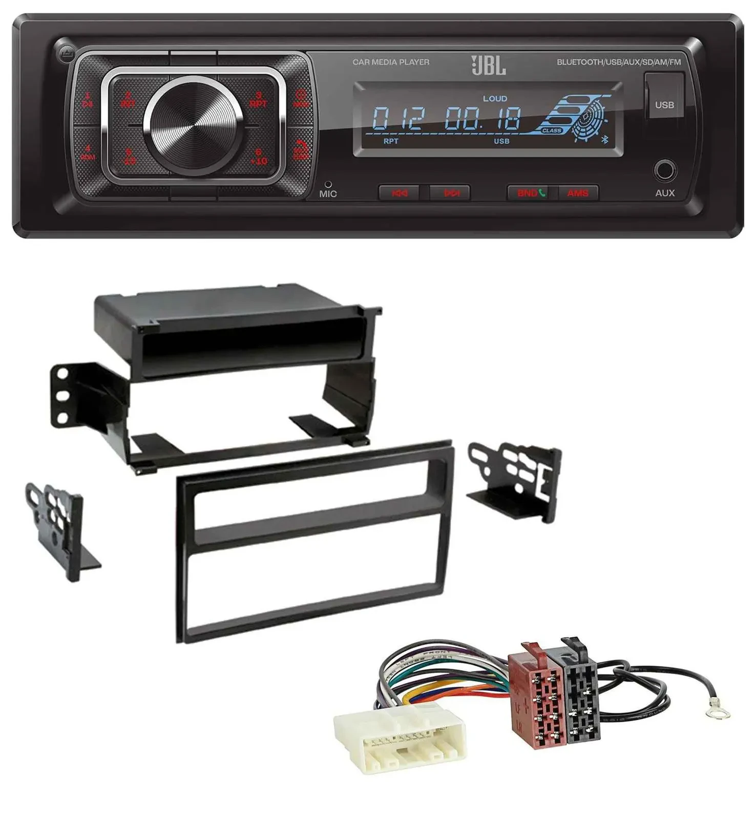 JBL SD AUX MP3 USB Bluetooth Autoradio für Nissan Versa / Tiida (ab 2007)