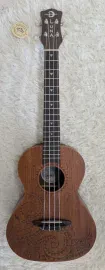Luna Guitars Luna UKE TTN MAH Acoustic Tenor Tattoo Mahogany Ukulele with gig bag