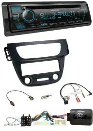 Kenwood Bluetooth USB CD Lenkrad DAB Autoradio für Renault Megane Fluence 2012-2