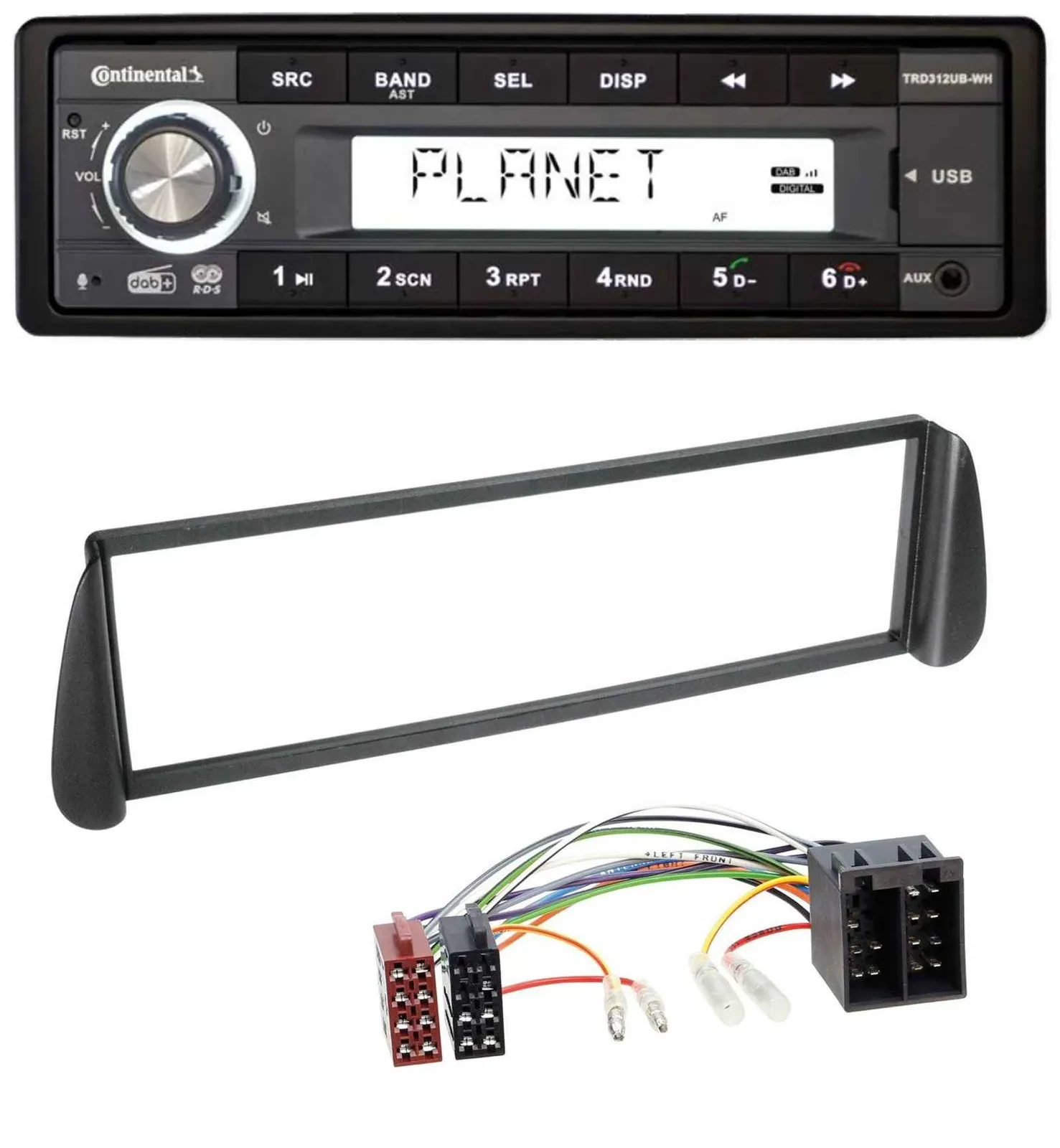 Continental USB 1DIN AUX DAB MP3 Autoradio für Citroen Xsara Picasso (ab 2000)