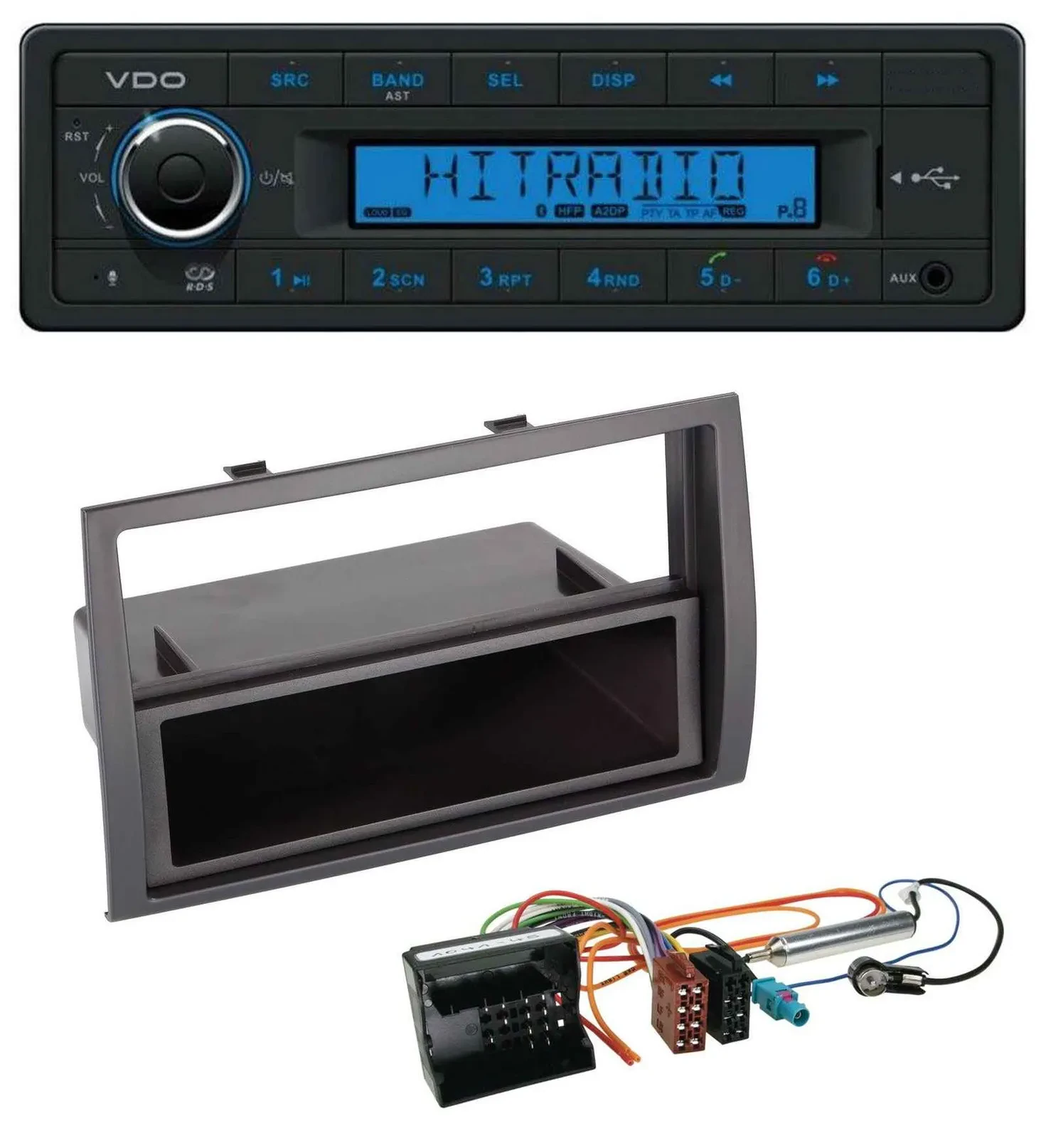 VDO AUX Bluetooth USB MP3 Autoradio für Citroen Jumper 2006-2011 Quadlock