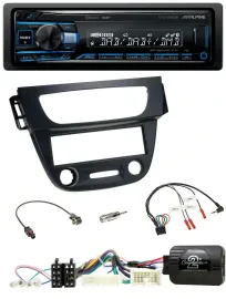 Автомагнитола Alpine USB Bluetooth DAB для Renault Megane/Fluence 2012–2014 с поддержкой управления на руле