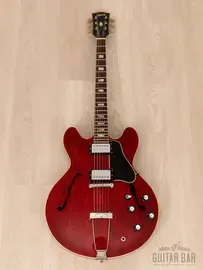 Полуакустическая электрогитара Gibson ES-335 TDC Semi-Hollow Cherry USA 1965  w/ Pat Pickups, Case