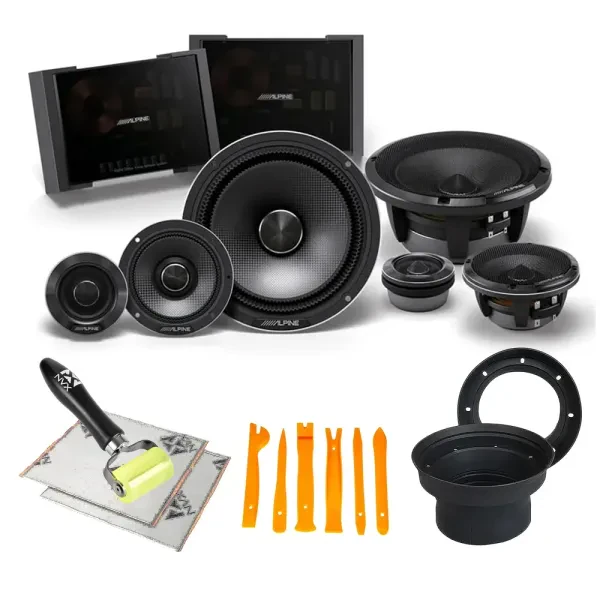 Alpine HDZ-653 300W 6.5” 3-way Component System with Accessories