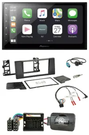 Pioneer Lenkrad Bluetooth DAB 2DIN USB Autoradio für BMW 5er E39 01-04 Aktivsyst