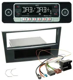 Автомагнитола Dietz USB, DAB, MP3, Bluetooth для Opel Corsa D (с 2005), черный Stealth