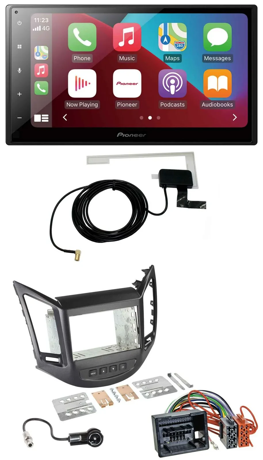 Автомагнитола для Chevrolet Orlando (KL1Y/KL1YN) Pioneer 2 DIN, USB, Bluetooth, DAB, MP3