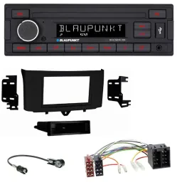 Blaupunkt MP3 AUX USB 1DIN Autoradio für Smart ForTwo (2010-2015)