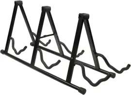 Guardian Model SG-303 Folding A-Shape Portable Guitar Stand for 3 guitars, Bla