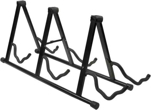 Guardian Model SG-303 Folding A-Shape Portable Guitar Stand for 3 guitars, Bla