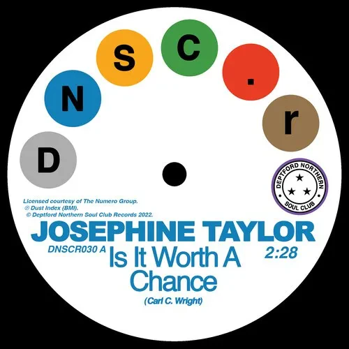 Виниловая пластинка Josephine Taylor - Is It Worth A Chance/Satisfied [New 7" Vinyl]