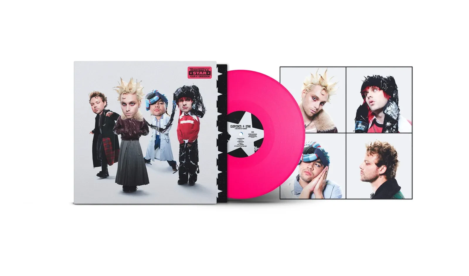 5 Seconds Of Summer - Everyone's A Star [Neon Pink Glitter Vinyl] NEW Vinyl