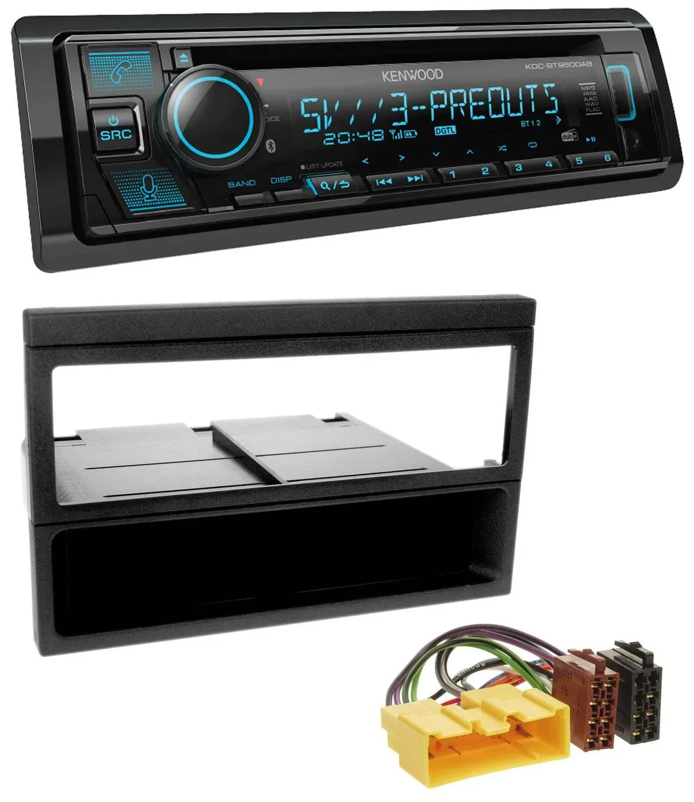 Kenwood Bluetooth USB CD MP3 DAB Autoradio für Mazda MX-5, 626F, 323L, 323K