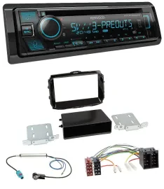 Kenwood Bluetooth USB CD MP3 DAB Autoradio für Alfa Giulietta ab 2013 ISO piano-