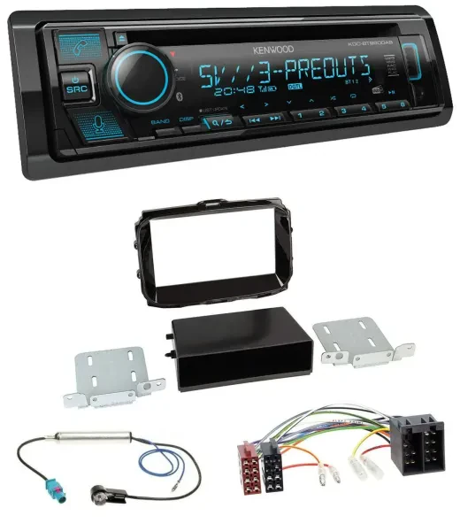 Kenwood Bluetooth USB CD MP3 DAB Autoradio für Alfa Giulietta ab 2013 ISO piano-