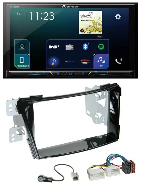 Pioneer MP3 Bluetooth USB 2DIN DAB Autoradio für Hyundai i40 VF ab 11 Klavierlac