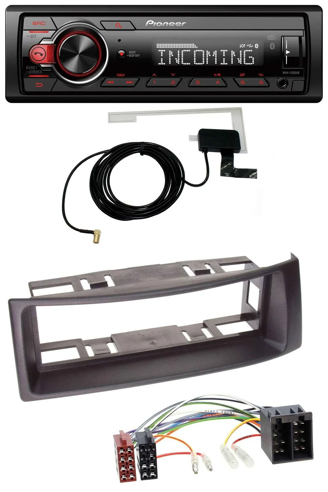 Pioneer USB MP3 DAB Bluetooth Autoradio für Renault Megane Scenic bis 03 schwarz