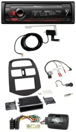 Pioneer DAB USB Lenkrad Bluetooth Autoradio für Chevrolet Spark KLM 2012-2013