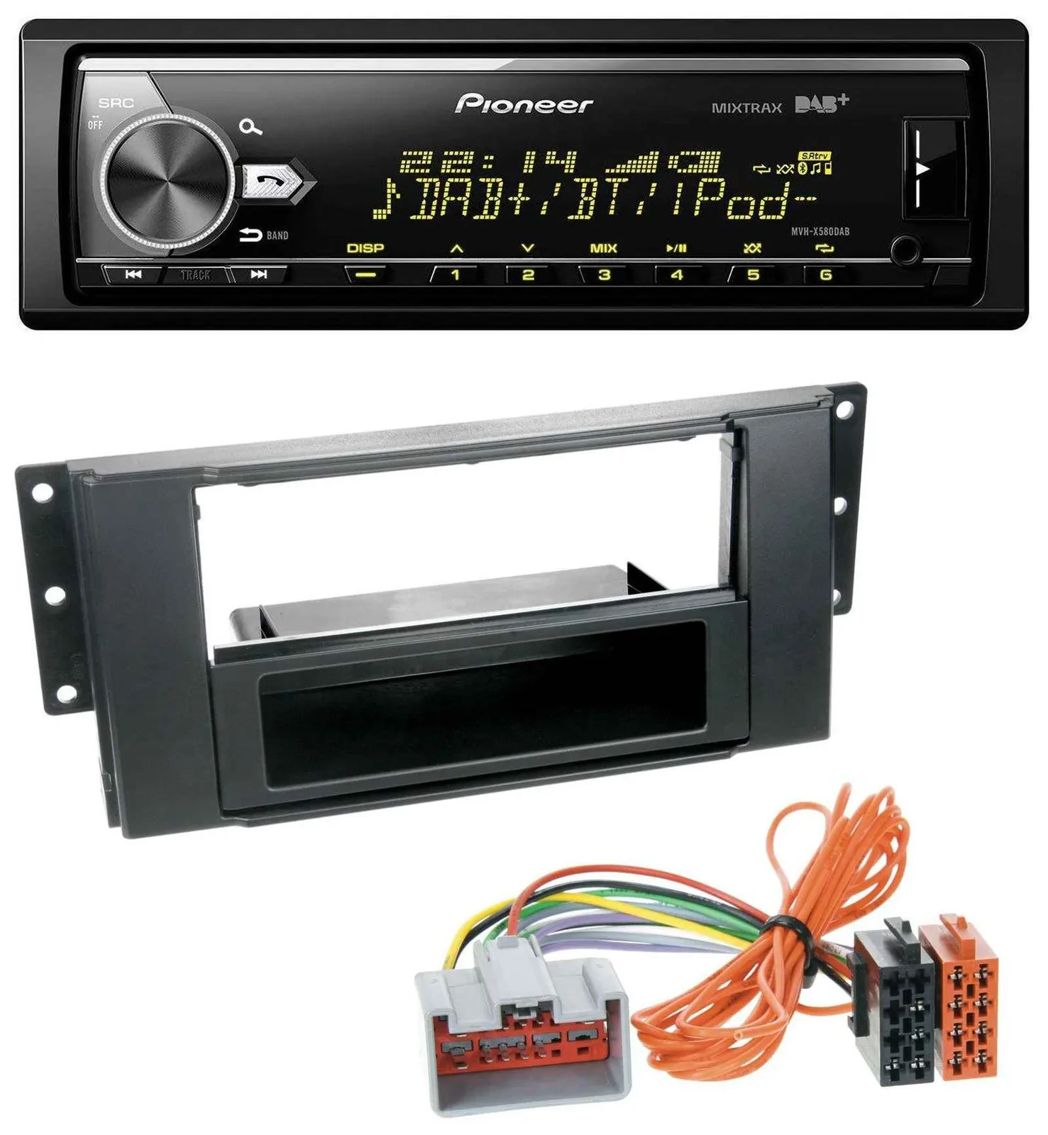 Pioneer Bluetooth USB DAB MP3 Autoradio für Land Rover Freelander 2011-2012
