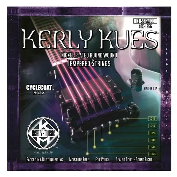 Струны для электрогитары Kerly KQX-1356 Kues 13-56