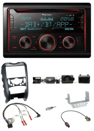 Автомагнитола для Mini Cooper 2006–2014 Pioneer 2-DIN, DAB, Bluetooth, USB, CD, поддержка управления на руле