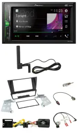 Pioneer MP3 DAB Lenkrad 2DIN Bluetooth Autoradio für BMW 3er E92 E93 E90 E91 ohn