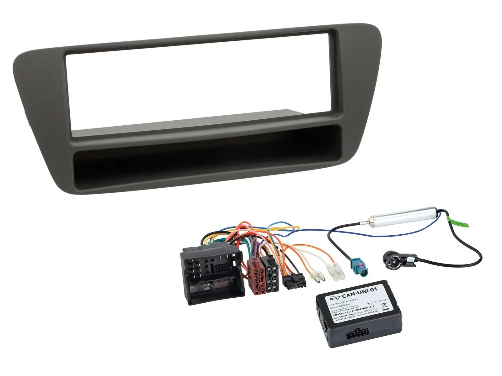 Einbauset CAN-Bus DIN Autoradio für Audi R8 2011-2018 schwarz