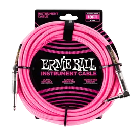 Инструментальный кабель Ernie Ball 6083 5.5м Braided Neon Pink