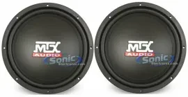 2) MTX Audio TN12-02 200W RMS 12" Single 2 ohm Car Audio Subwoofers