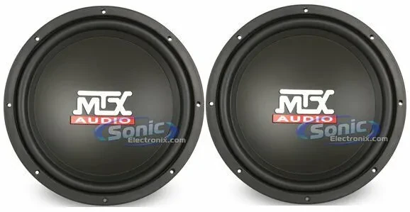 2) MTX Audio TN12-02 200W RMS 12" Single 2 ohm Car Audio Subwoofers