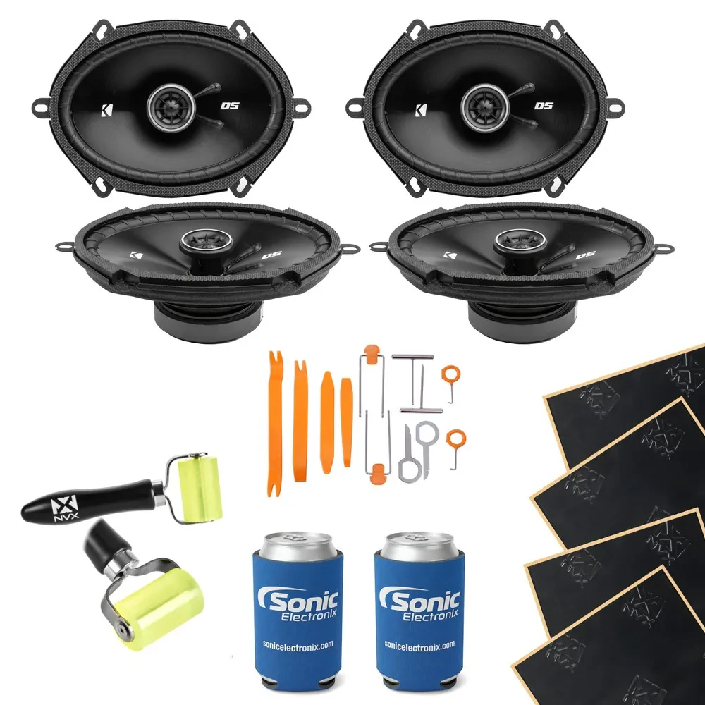 Автомобильная акустика Kicker DSC680 коаксиальная (набор, 2 пары) с комплектом для установки