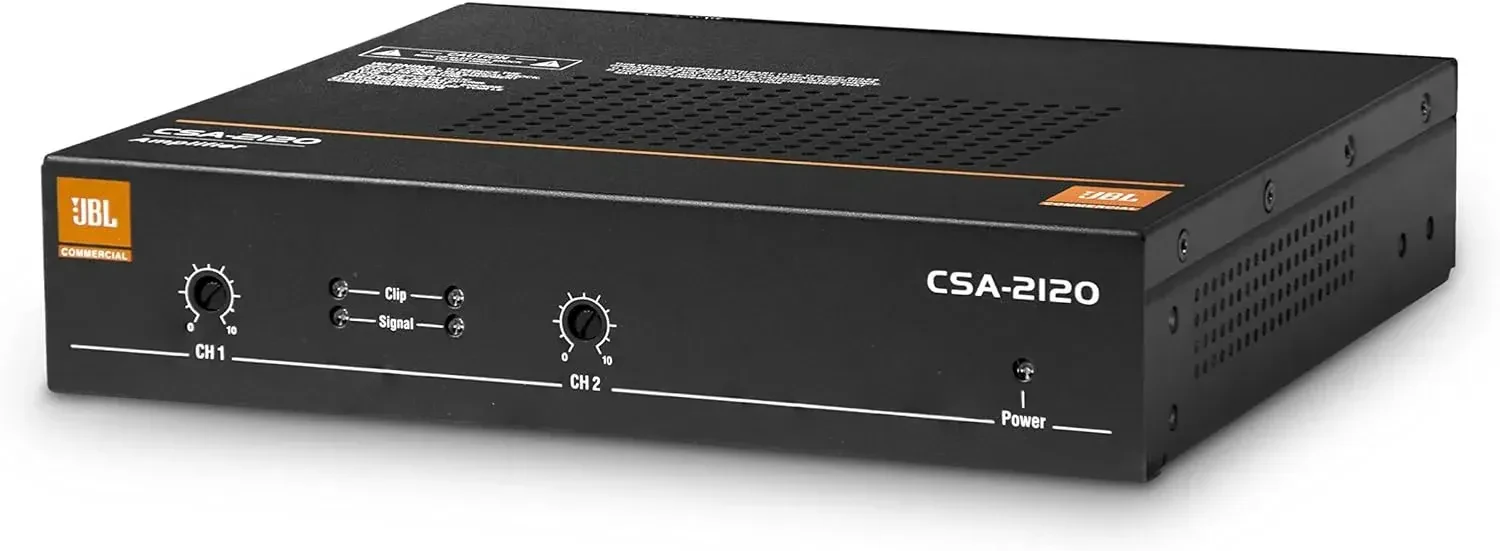 JBL CSA 2120 2 x 120w 2-Channel Power Amplifier Commercial Amp 4 Restaurant/Bar