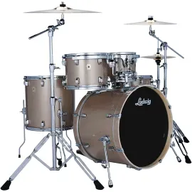 Ludwig Evolution 5-Piece Drum Set With Zildjian I Series Cymbals Prosecco Sparkl