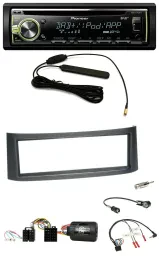 Автомагнитола Pioneer для Smart ForFour W454 (2004–2006), MP3, USB, CD, DAB, совместима с кнопками на руле, черный