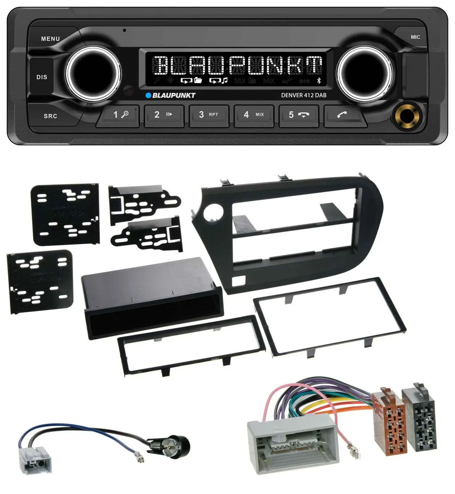 Blaupunkt Bluetooth DAB MP3 USB Autoradio für Honda Insight (ZE2, 2009-2013)