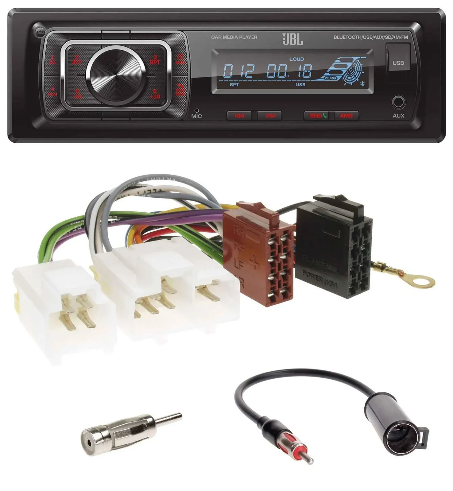 Автомагнитола JBL Bluetooth USB SD AUX для Nissan 100NX/300ZX