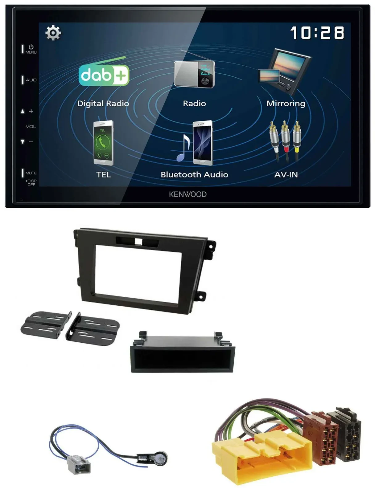 Kenwood 2DIN Bluetooth MP3 USB DAB Autoradio für Mazda CX-7 (2008-2010)