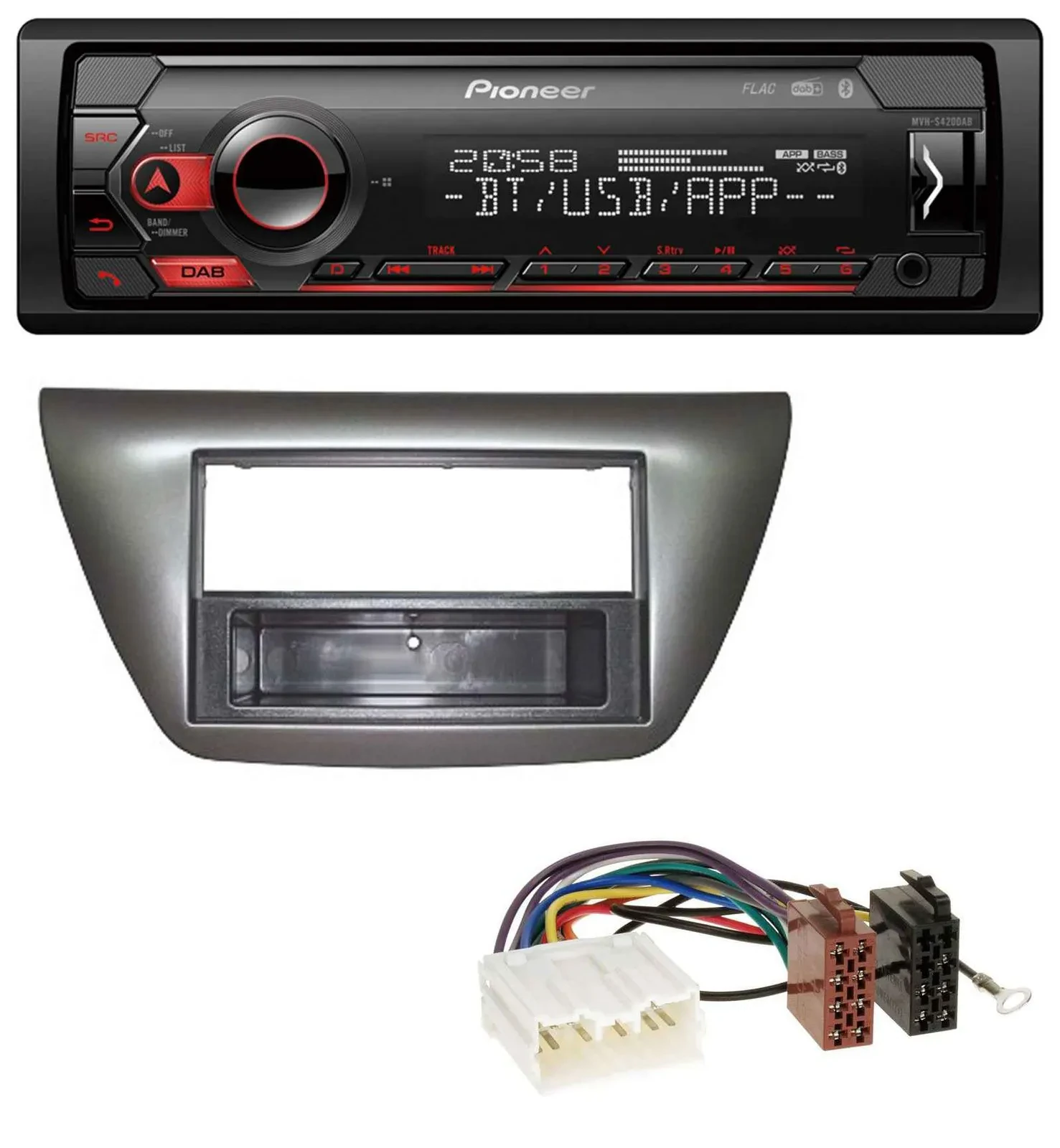 Pioneer MP3 USB DAB Bluetooth Autoradio für Mitsubishi Lancer Evo 2004-2008