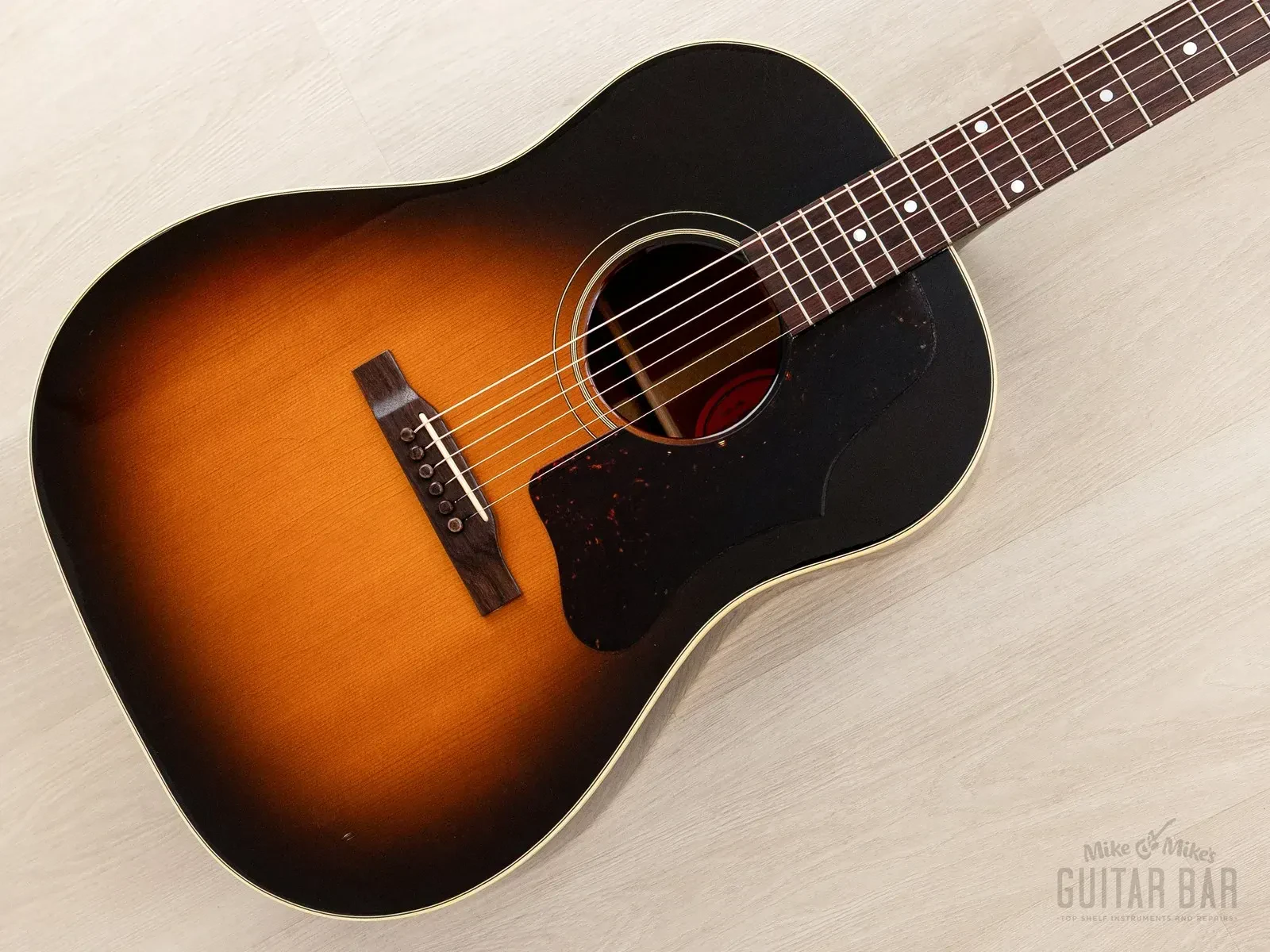 1995 Gibson J-45 Banner Logo Dreadnought Acoustic Guitar w/ Case, Yamano