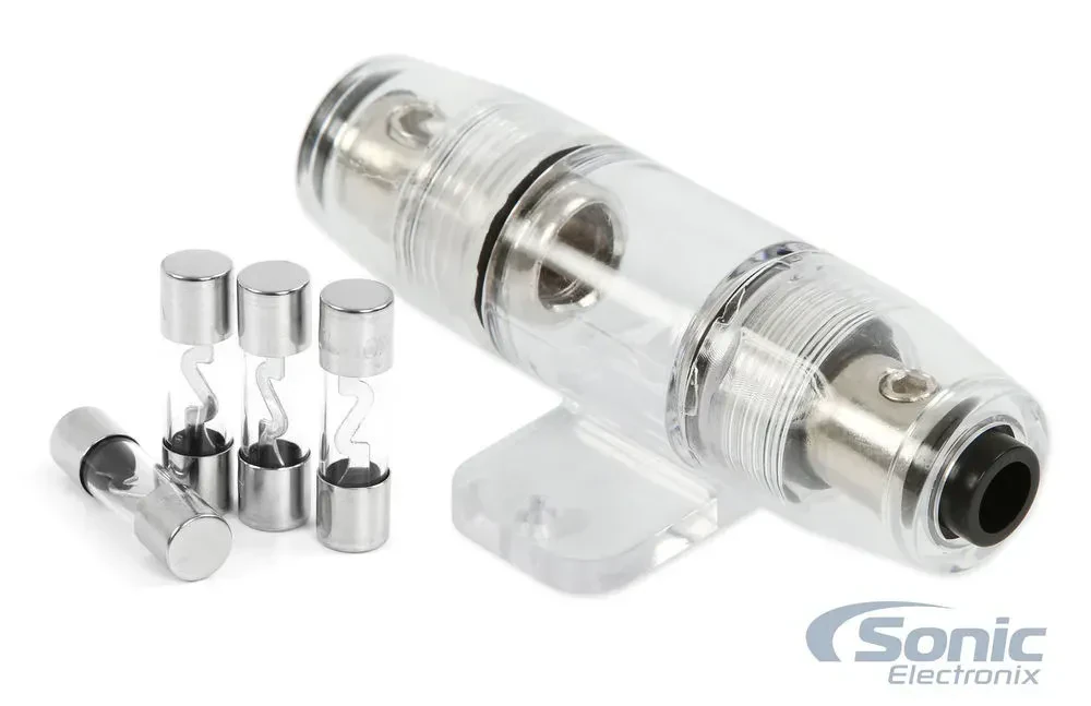 Rust & Weather-Resistant AGU Fuse Holder with 4 Pack of 60 Amp AGU Fuses
