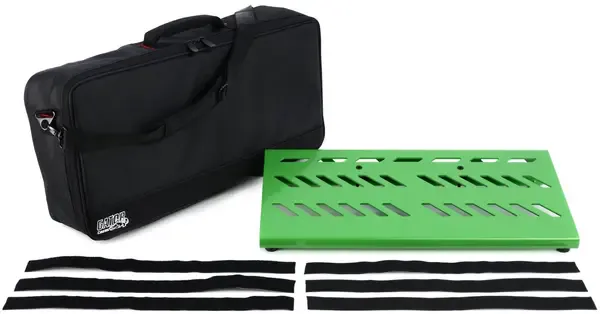 Педалборд Gator Large Pedalboard with Bag - 23.75"x10.6" Green