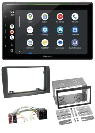 Pioneer 2DIN MP3 USB Bluetooth DAB Autoradio für Fiat Idea (ab 05) - grau