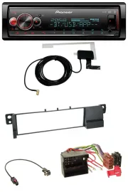 Pioneer Bluetooth DAB USB MP3 Autoradio für BMW 3er E46 (Quadlock)