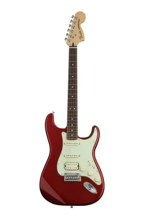 Электрогитара Fender Deluxe Stratocaster HSS Pau Ferro FB Candy Apple Red