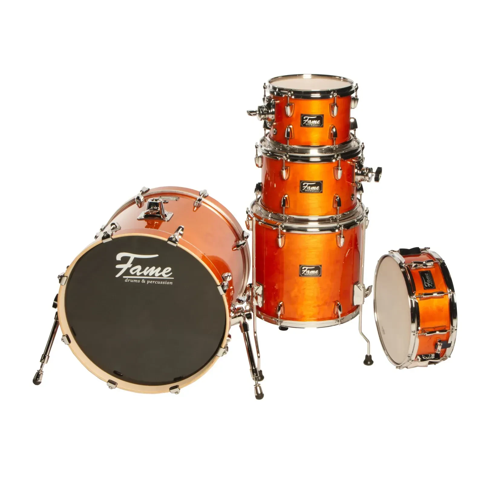 Ударная установка акустическая Fame Audio DRU0040737-000 Stage Series Studio Birch Satin Amber