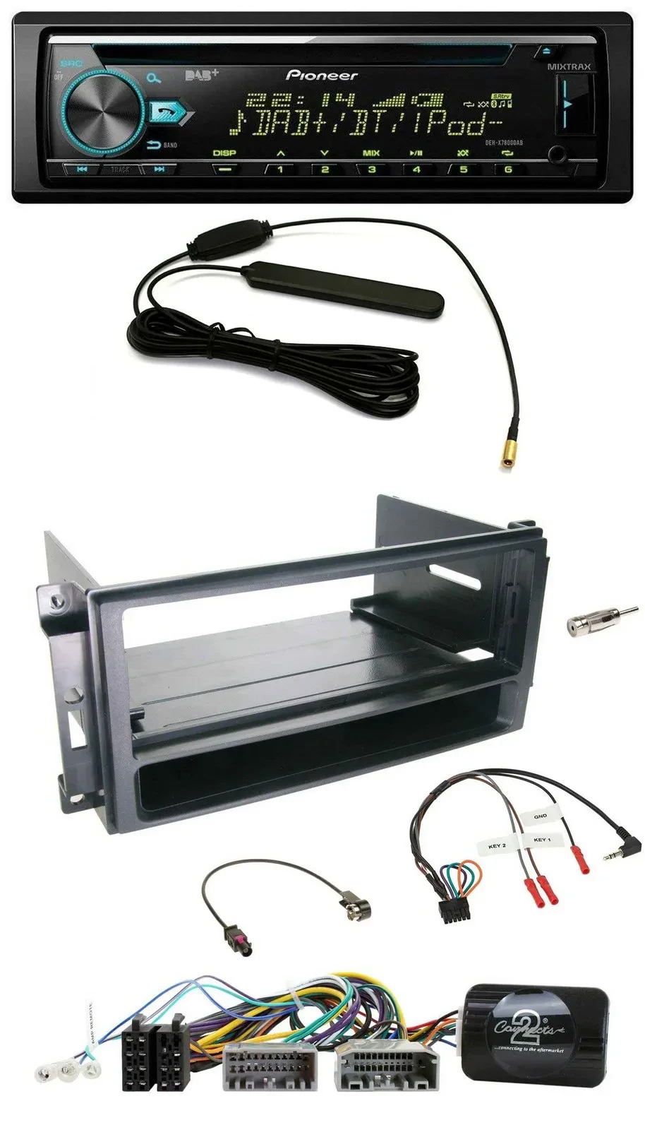 Pioneer CD MP3 Lenkrad DAB USB Autoradio für Chrysler Dodge Jeep